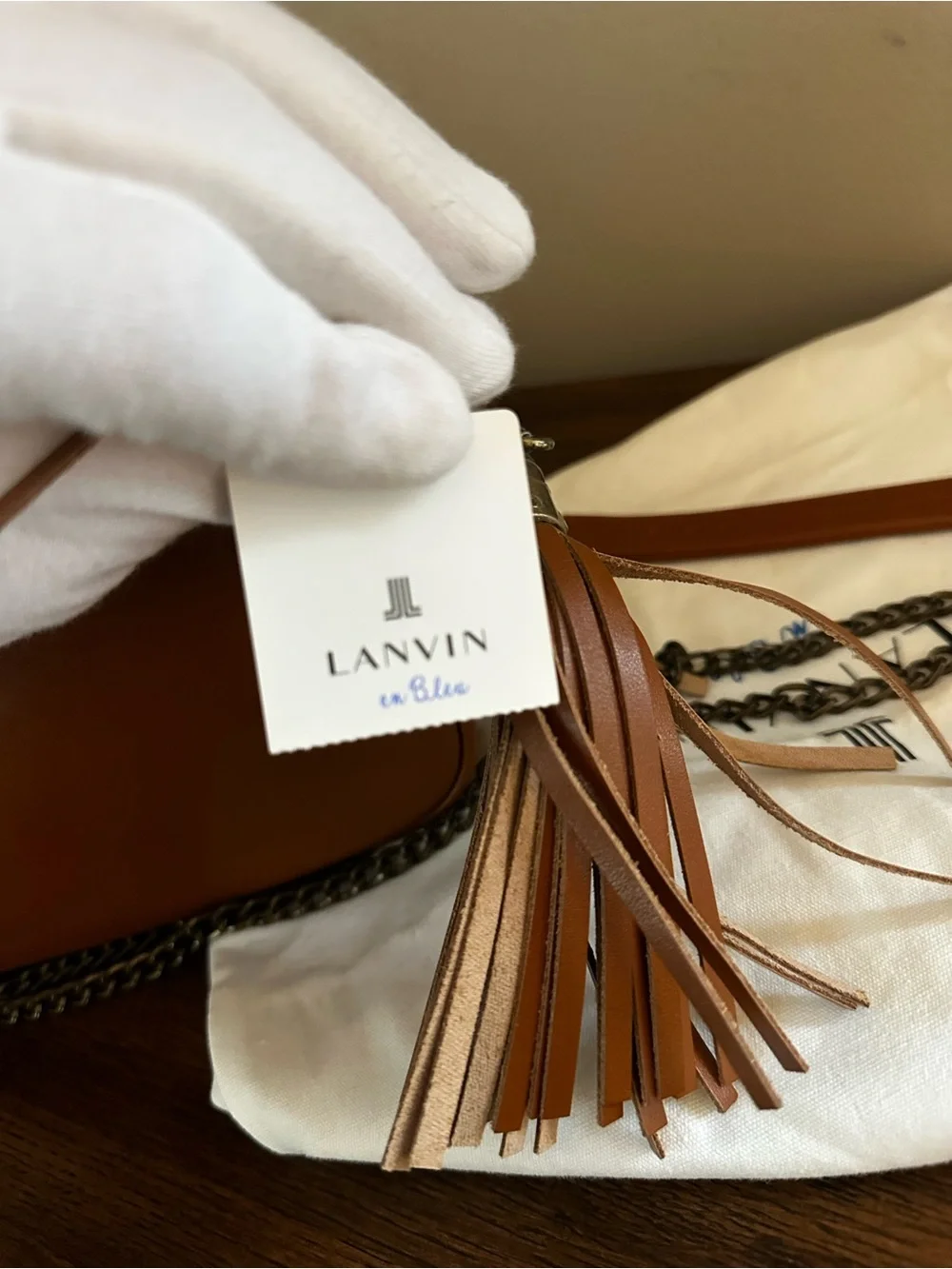 Lanvin En Bleu LL Logo Crossbody NWT